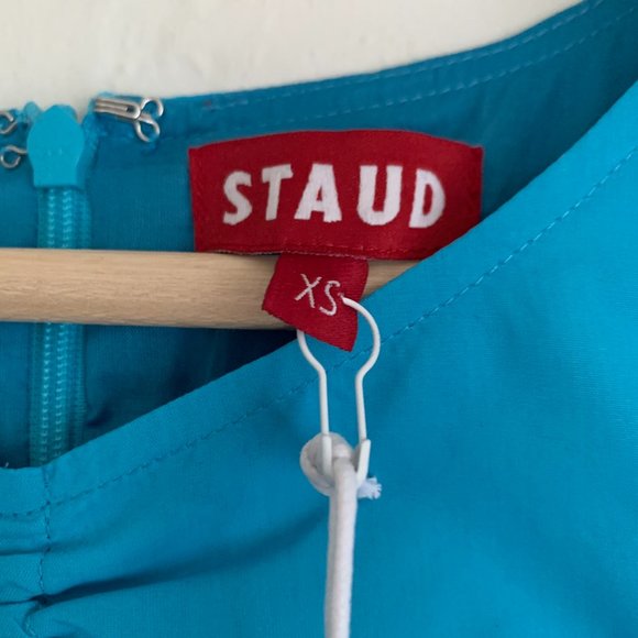 SOLD NWT Staud Tangier Cutout Ruched Maxi Dress XS - Picture 3 of 15